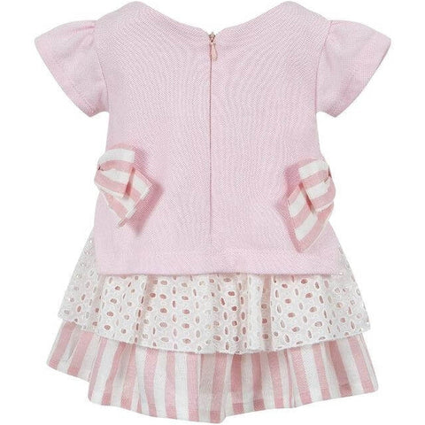 Lapin House Girls Pink Cotton Floral Dress