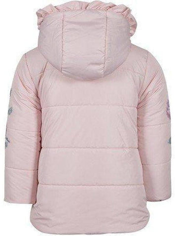 Lapin House Girls Pink Faux Fur Bow Jacket