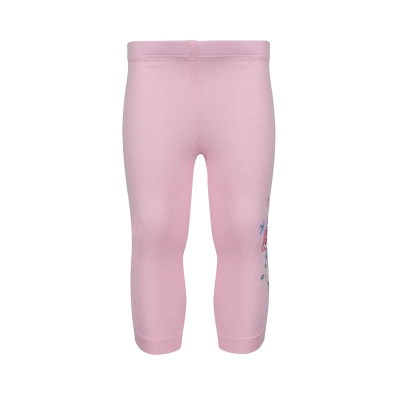 Lapin House Girls Pink Foral Hooded Top & Leggings Set
