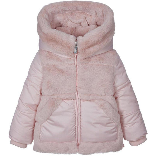 Girls Pink Fur Jacket