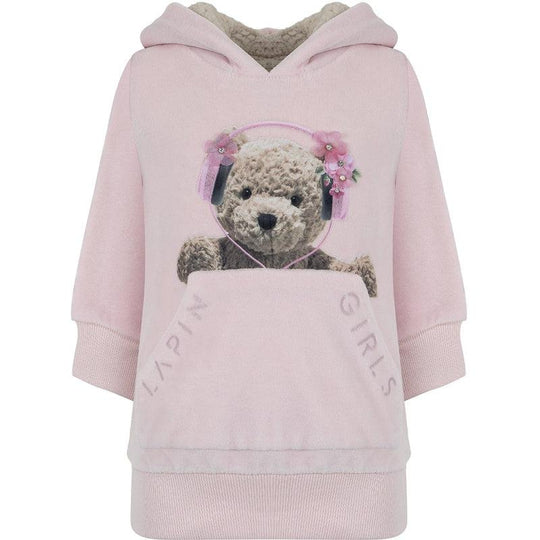 Girls Pink Headphones Jumper Dress
