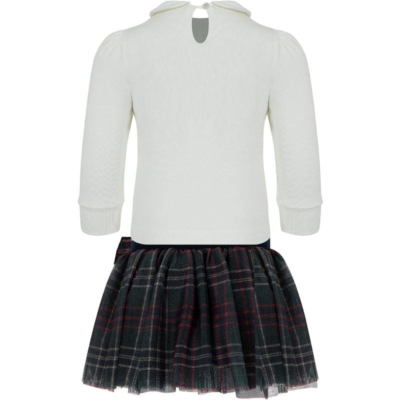 Lapin House Girls White & Black Skirt Set