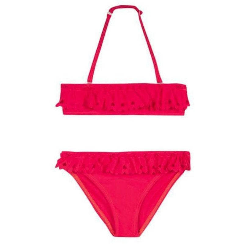 Lili Gaufrette Girls Neon Pink Bikini