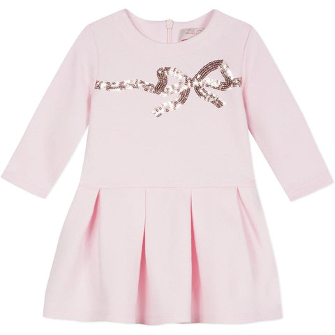 Lili Gaufrette Girls Pale Pink Dress