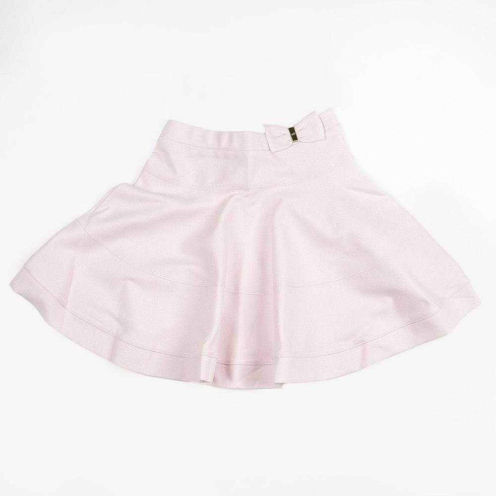 Lili Gaufrette Girls Pale Pink Skirt