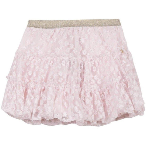 Lili Gaufrette Girls Pink Skirt