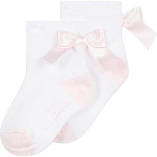 Lili Gaufrette Girls White Socks