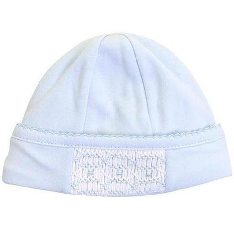 Magnolia Baby Boys Blue Cora and Cole's Hat