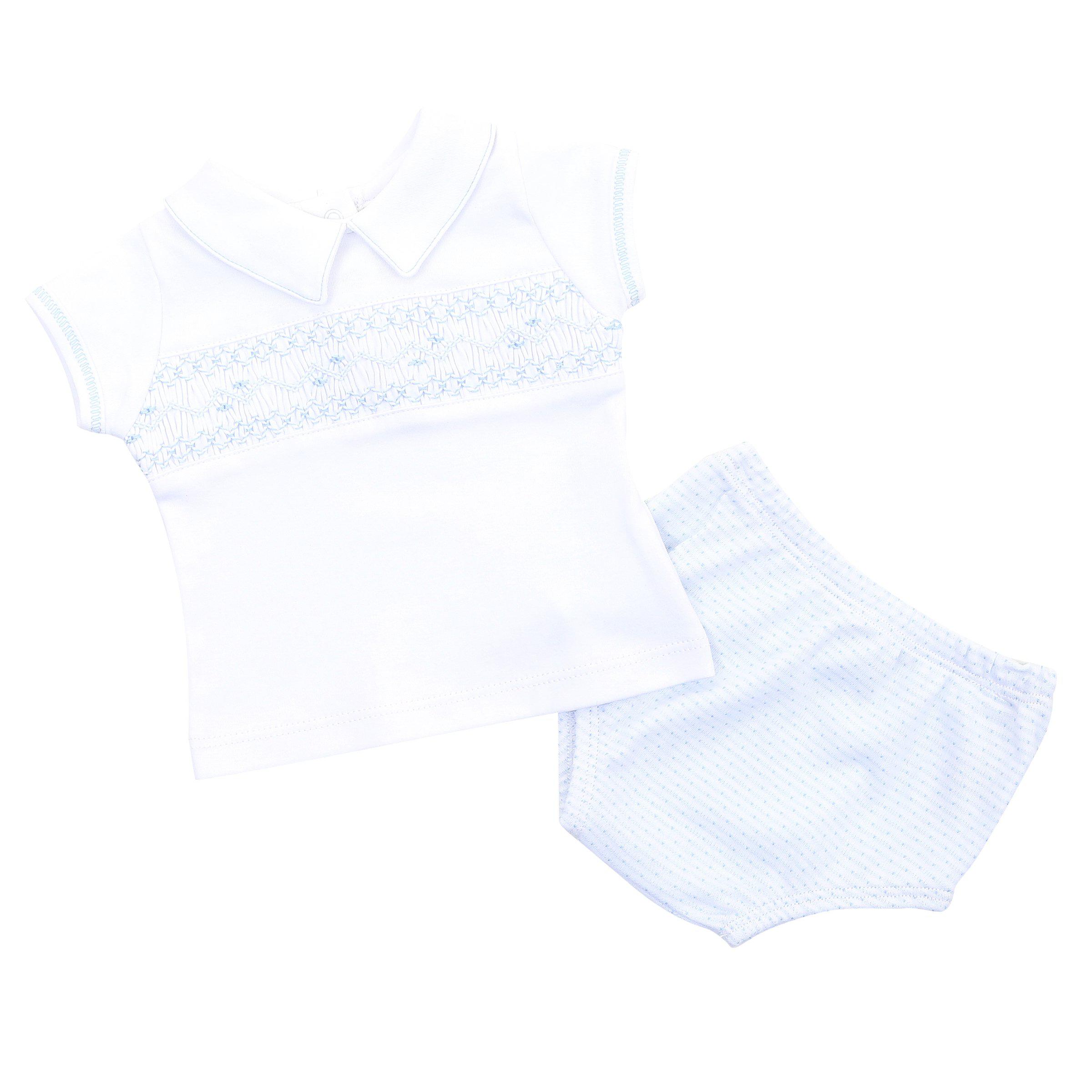 Magnolia Baby Maddy and Michael's Classics Smocked Collared Set