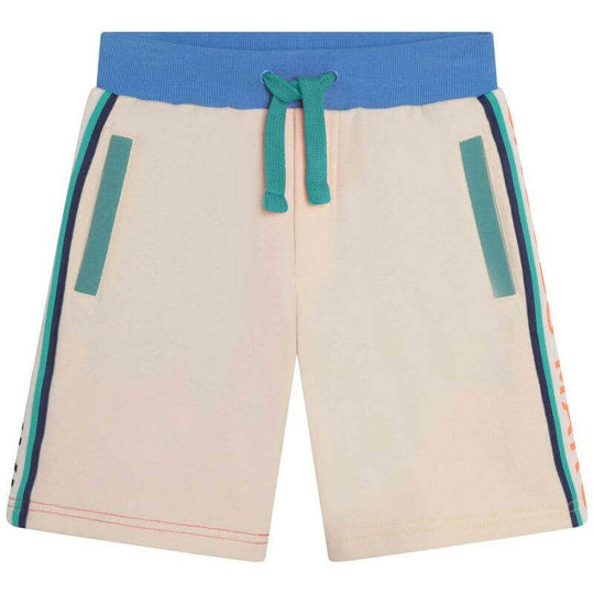 Boys Beige Colour block Shorts