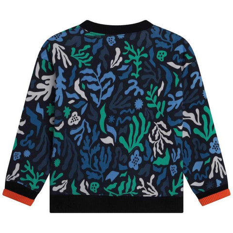 Marc Jacobs Boys Blue Algas Print Sweatshirt