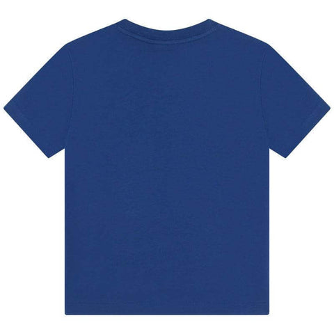 Marc Jacobs Boys Blue Cotton Logo T-shirt