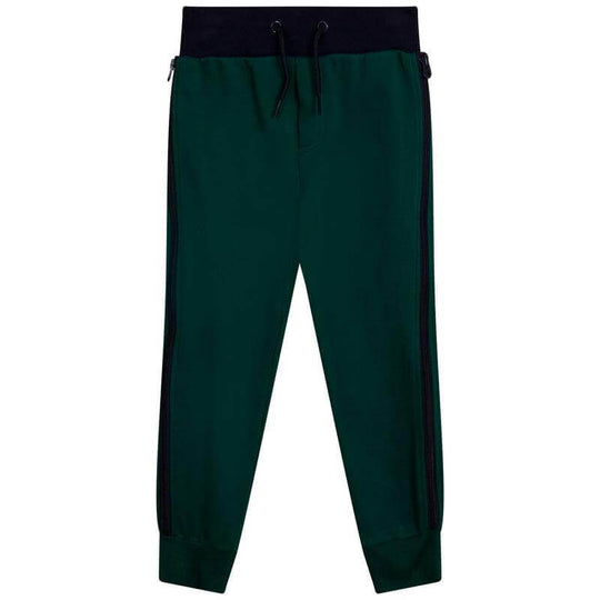 Boys Green Jogging Bottoms
