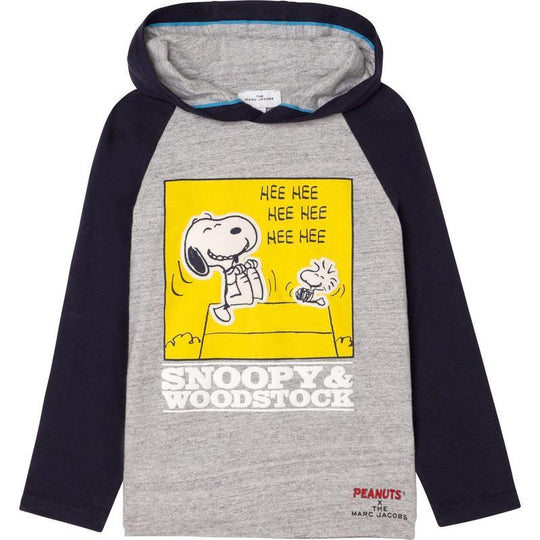 Boys Grey Peanuts Long Sleeve T-Shirt
