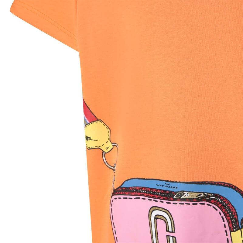 Marc Jacobs Girls Orange Snapshot Bag Dress