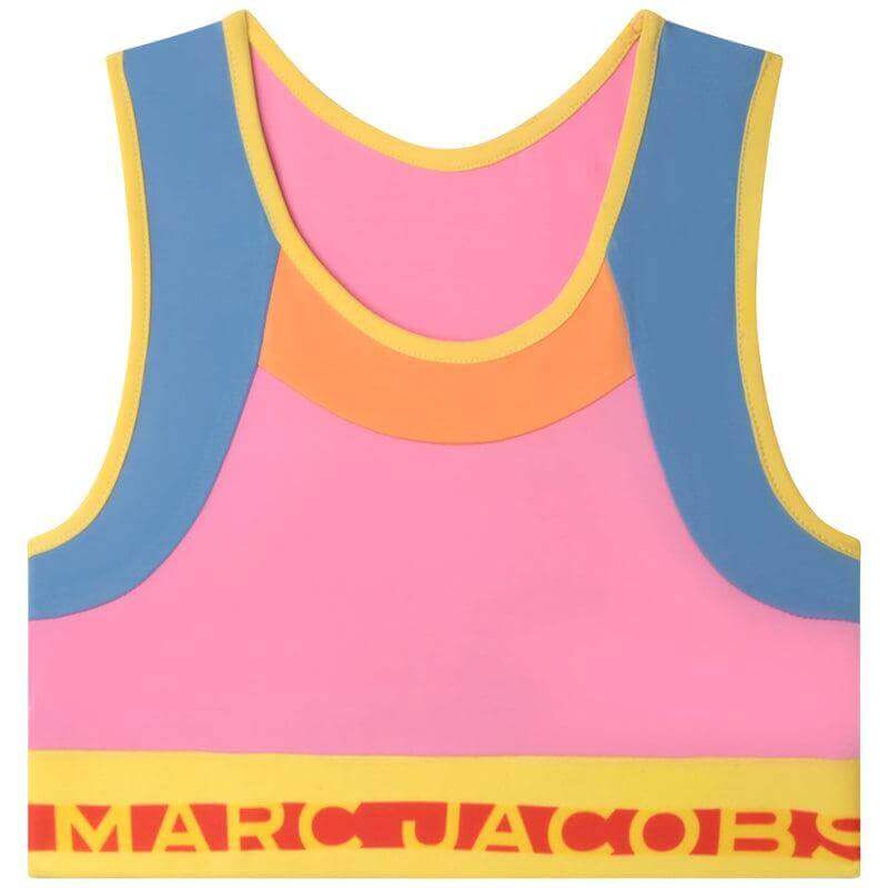 Marc Jacobs Girls Pink Logo Crop Top