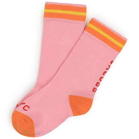 Marc Jacobs Girls Pink Logo Socks