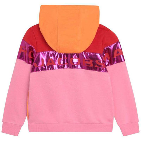 Marc Jacobs Girls Pink Metalic Hoodie