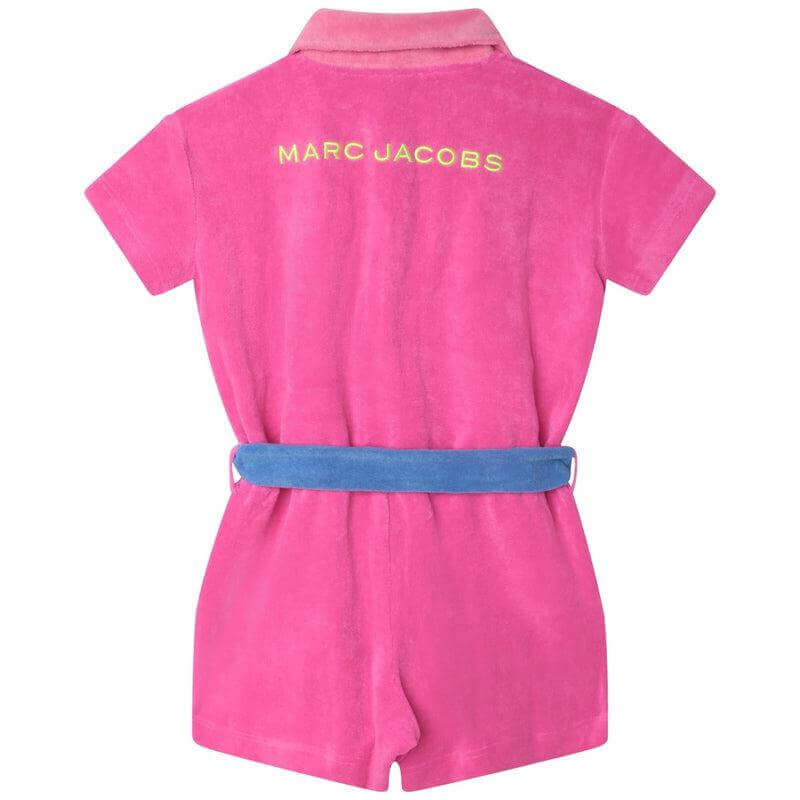 Marc Jacobs Girls Pink Terry Towel Playsuit