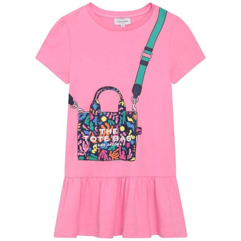 Marc Jacobs Girls Pink Tote Bag Dress