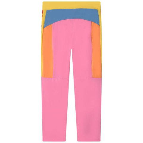 Marc Jacobs Girls Pink Vertical Logo Leggings