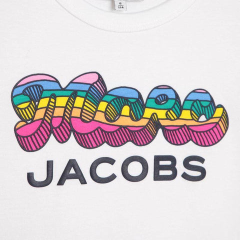 Marc Jacobs Girls Rainbow Logo T-shirt