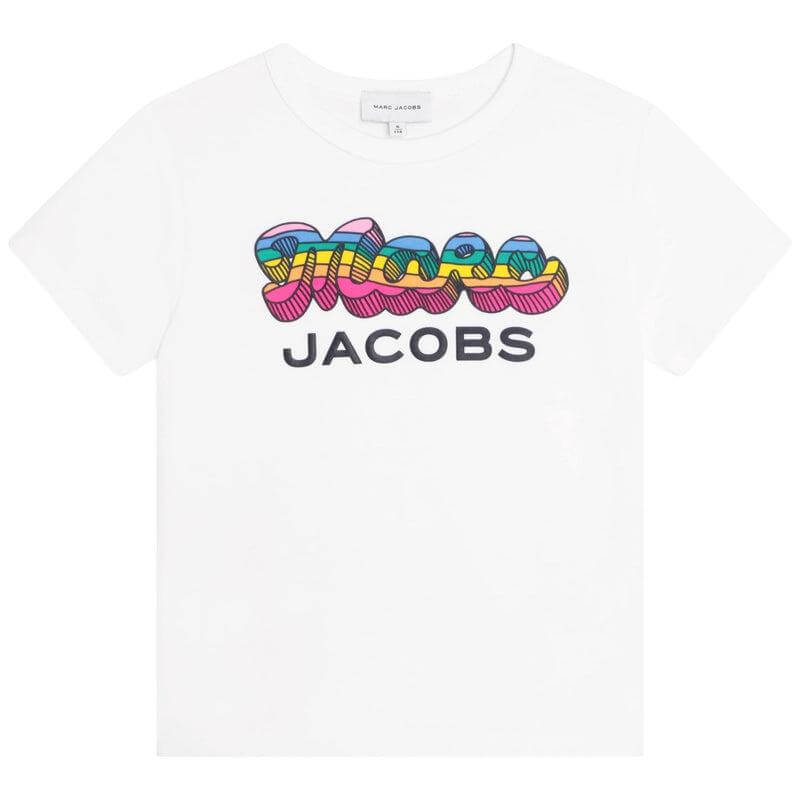 Marc Jacobs Girls Rainbow Logo T-shirt