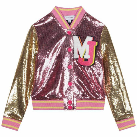 Marc Jacobs Girls Sequin Bomber Jacket