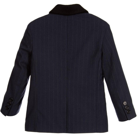 Marc Jacobs Navy Pinstripe Suit Jacket