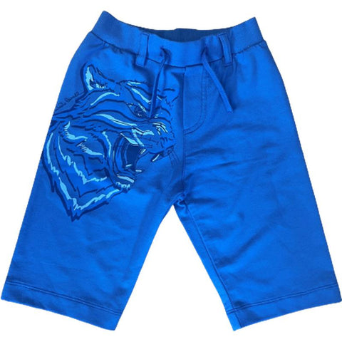 Marcelo Burlon Boys Blue Tiger Shorts