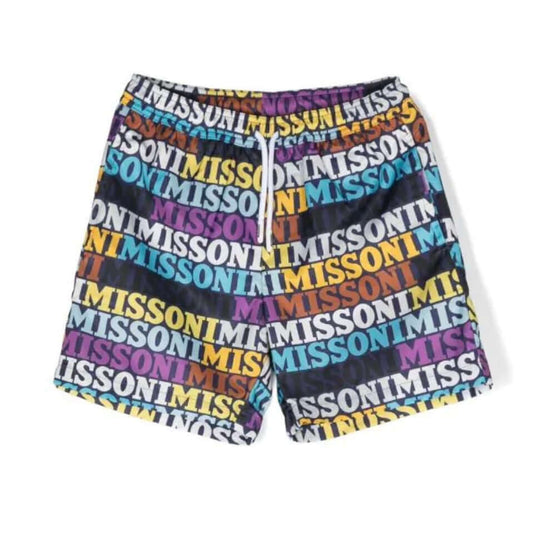 Boys Multi Logo Swim Short