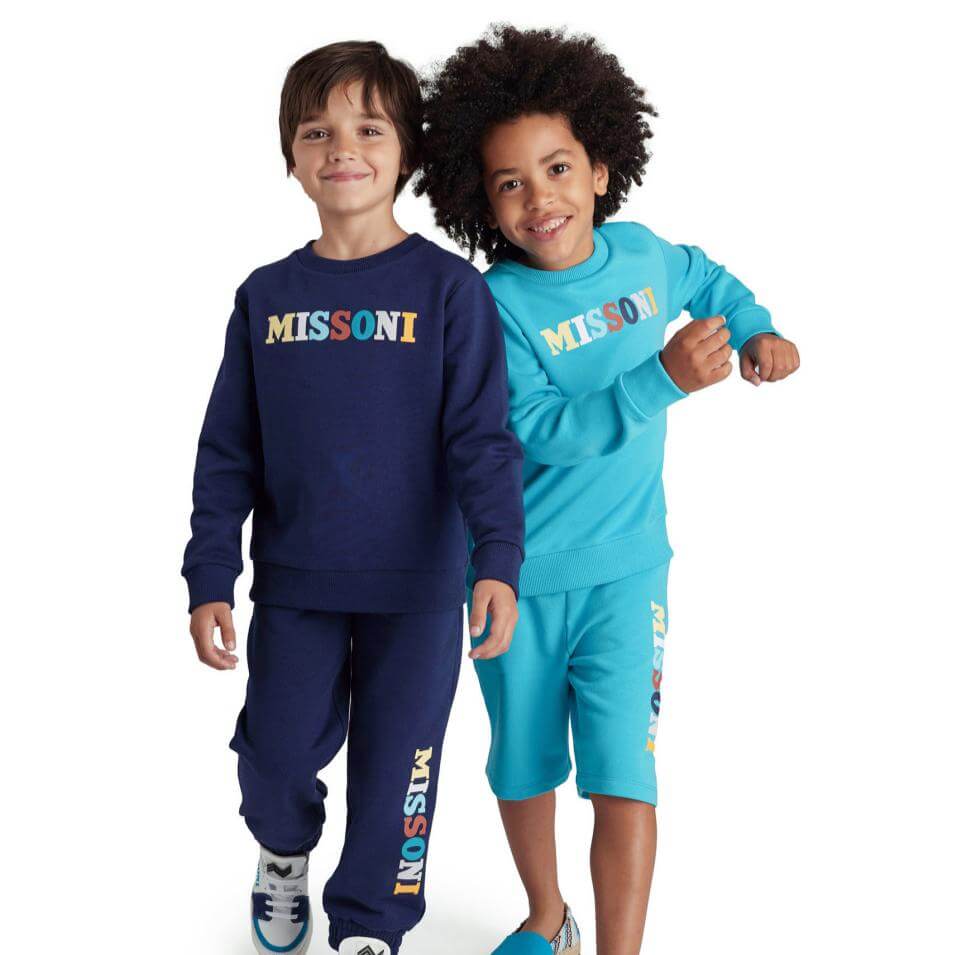 Missoni Kids Boys Turquoise Logo Short