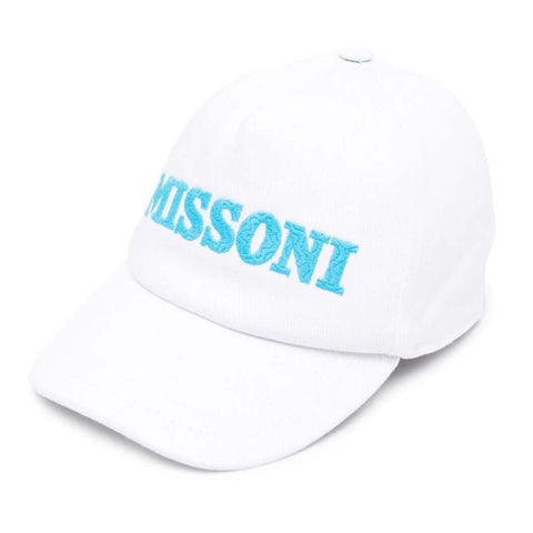 Missoni Kids Boys White Logo Cap