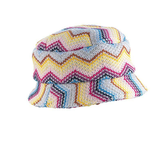 Girls Colourful Zig Zag Bucket Hat