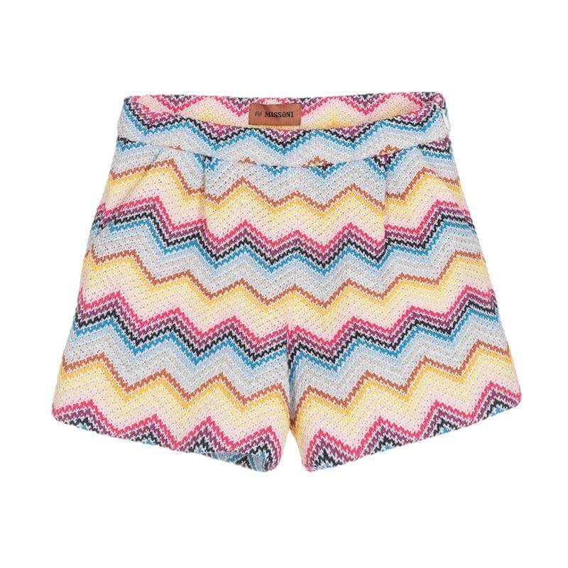 Missoni Kids Girls Multi Zig Zag Woven Short