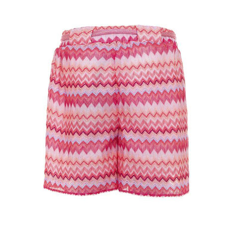 Missoni Kids Girls Pink Knitted Shorts