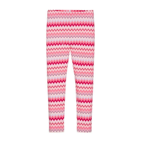 Girls Striped Fucsia Leggings