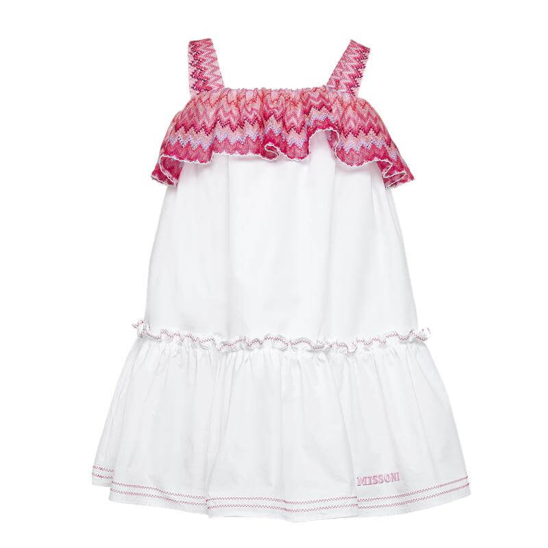 Missoni Kids Girls White Dress