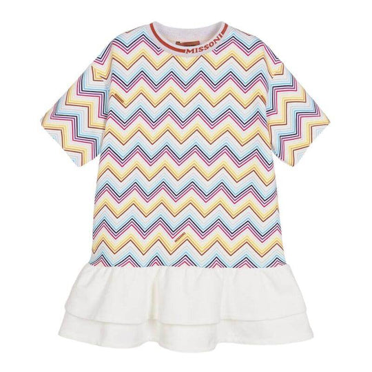 Girls  Zig Zag Striped Dress