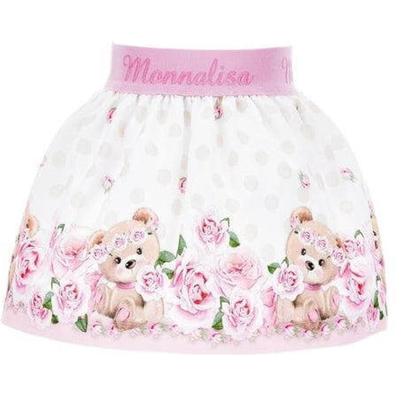 Monnalisa Baby Girls Bear Skirt