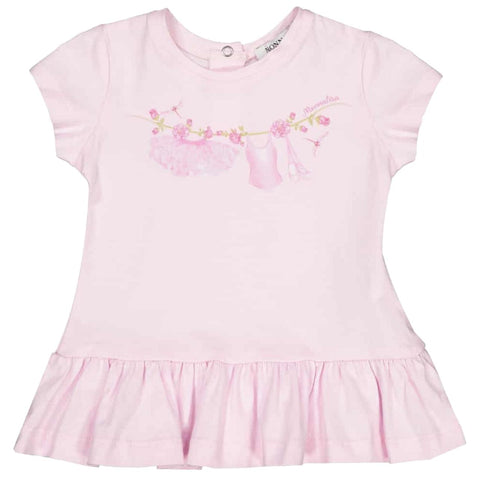 Monnalisa Baby Girls Pale Pink Top