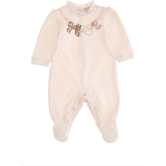 Baby Girls Pink Babygrow
