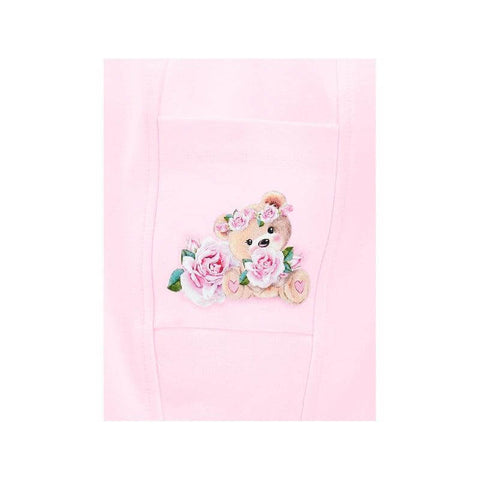 Monnalisa Baby Girls Pink Bear Joggers