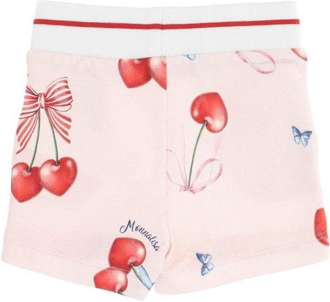 Monnalisa Baby Girls Pink Cherry Shorts