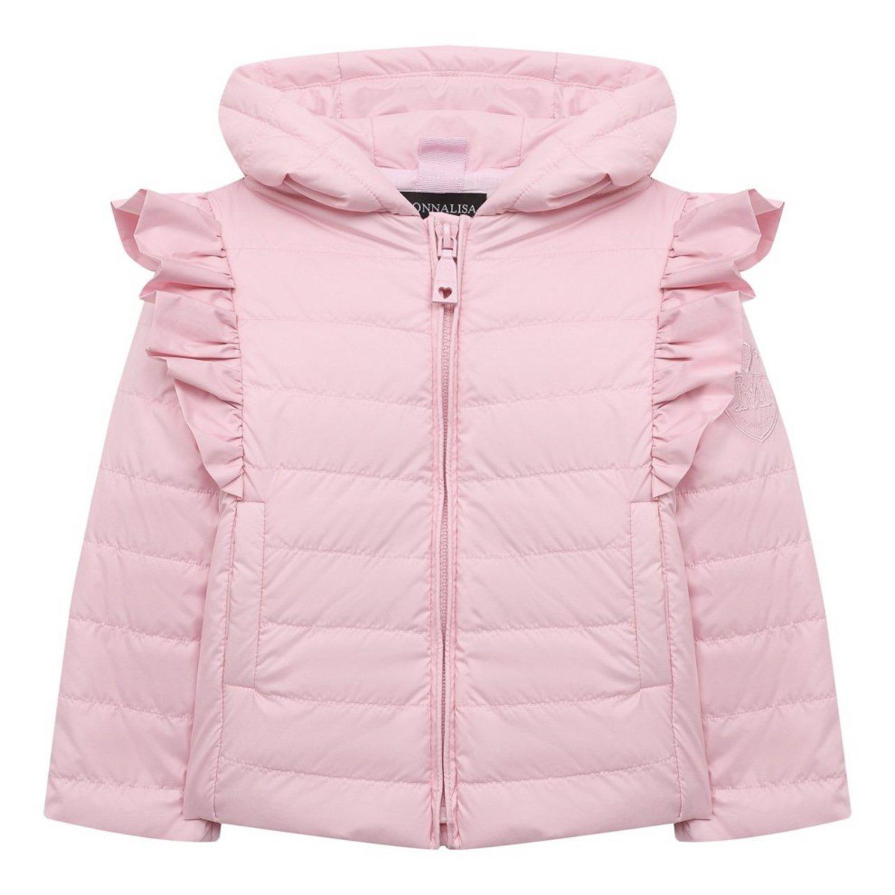 Monnalisa Baby Girls Pink Frill Jacket