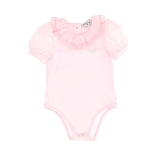 Monnalisa Baby Girls Pink Frill T-shirt