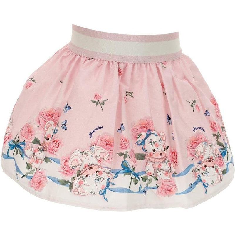 Monnalisa Baby Girls Pink Teddy Skirt