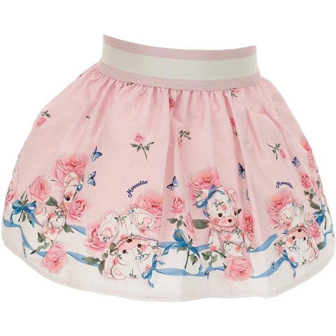 Monnalisa Baby Girls Pink Teddy Skirt
