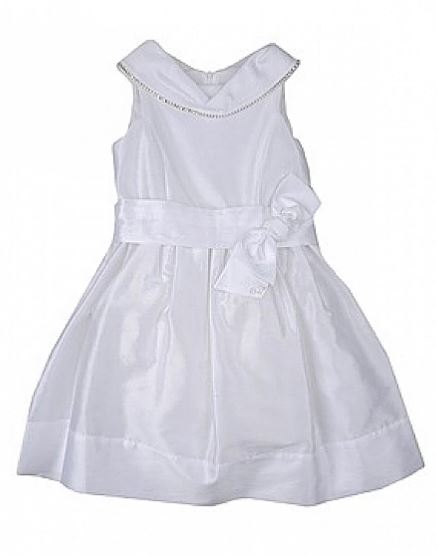Monnalisa Baby Girls White Dress