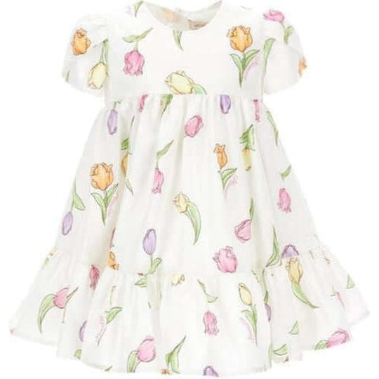 Baby Girls White Tulip Dress